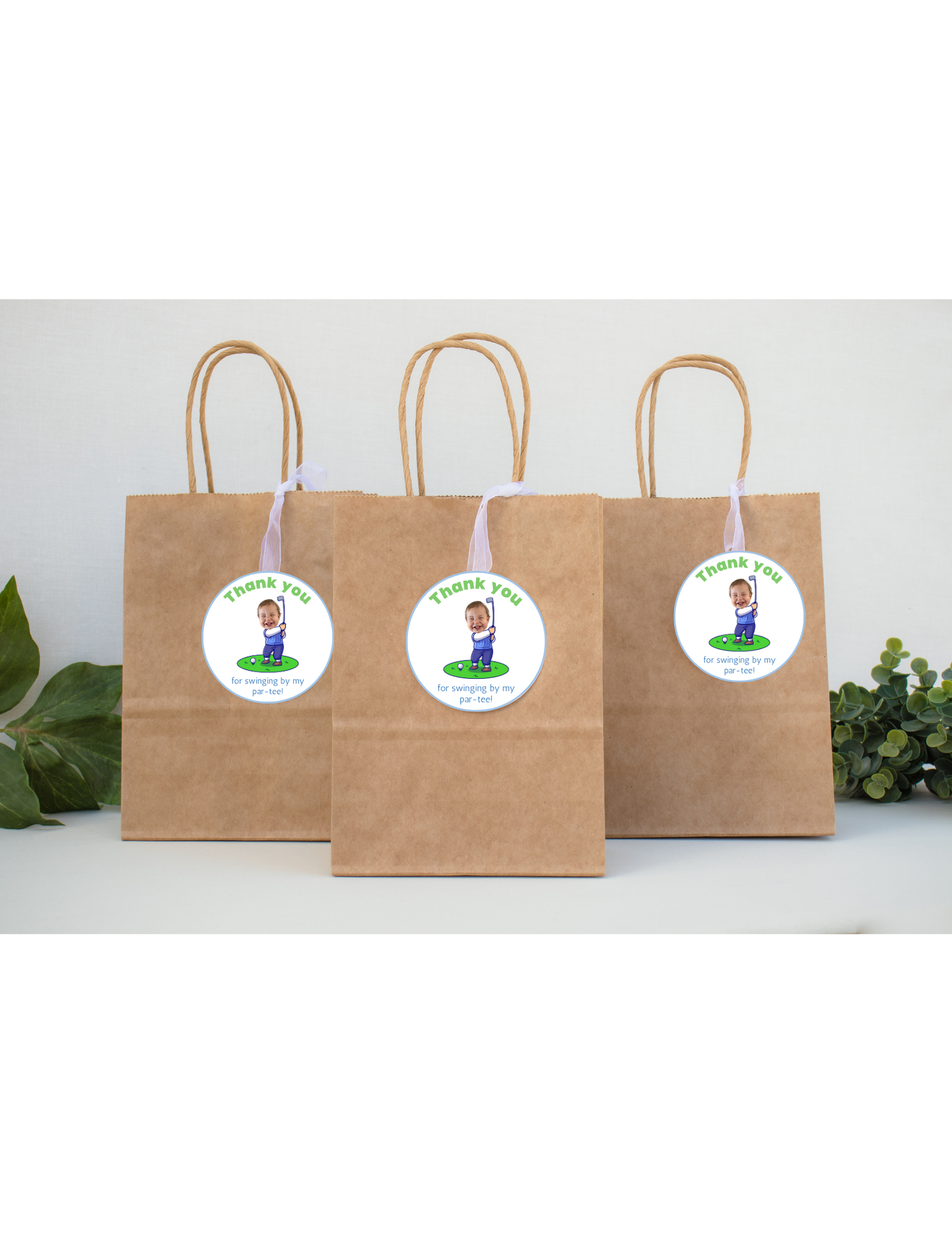 Golfer Custom Face Stickers Hole in One Personalized Stickers Custom Party Favors Birthday Decorations