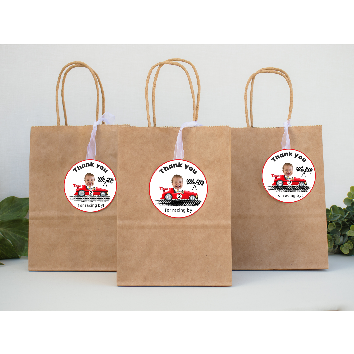 Racer Custom Face Stickers Two Fast Personalized Stickers Custom Party Favors Birthday Decorations