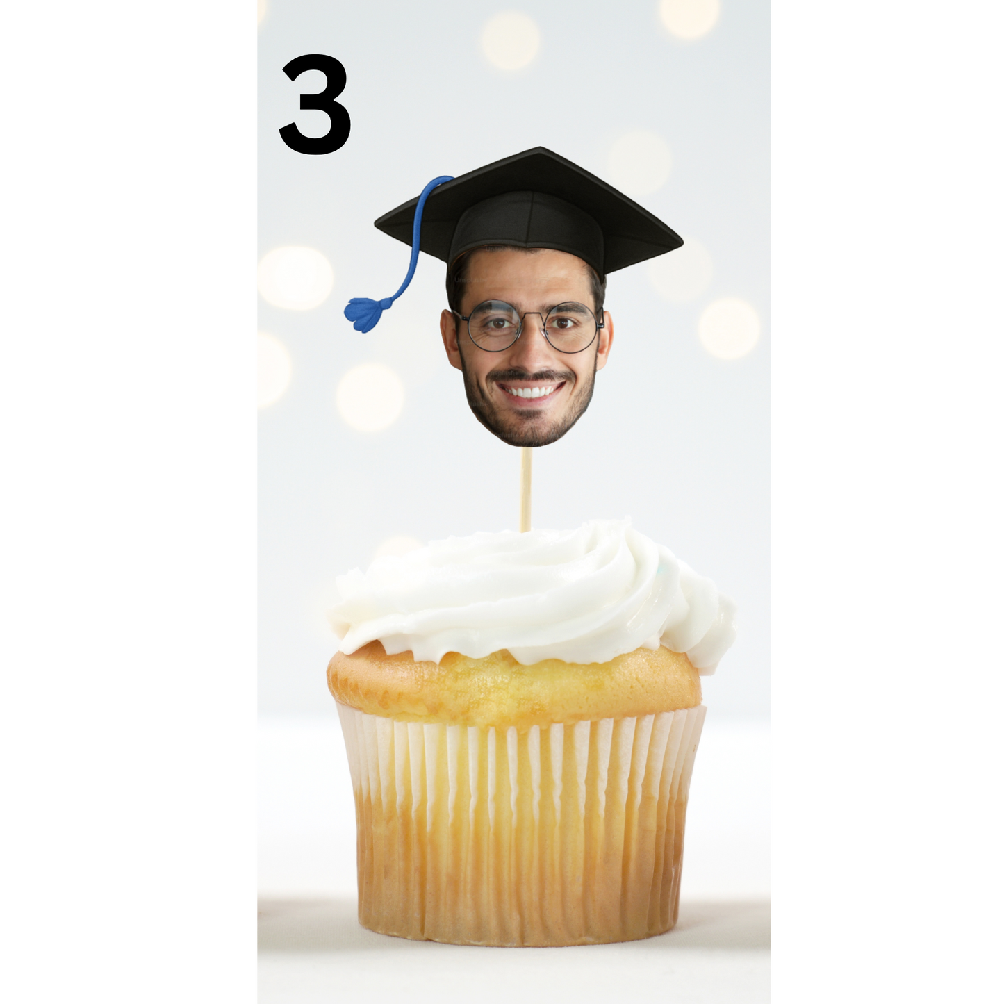 Graduation Cupcake Topper – Personalized Grad Party Decor