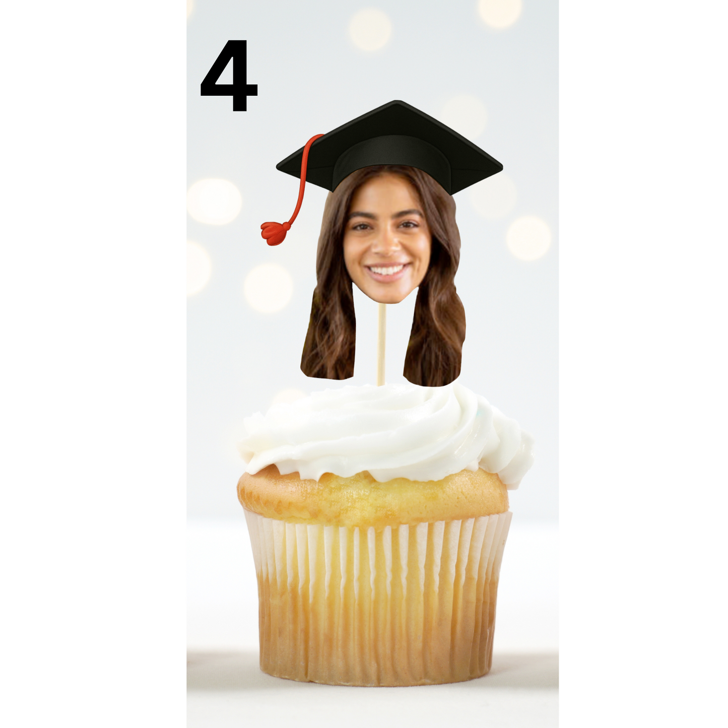 Graduation Cupcake Topper – Personalized Grad Party Decor
