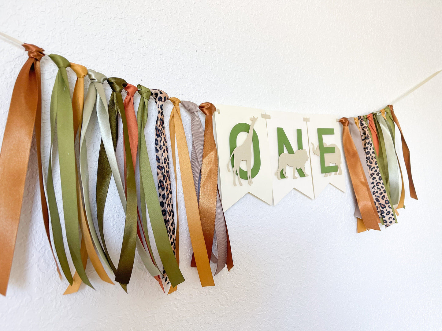 Safari Highchair Banner, Safari Backdrop Smash Cake, Wild One Boy, 1st Birthday Decorations