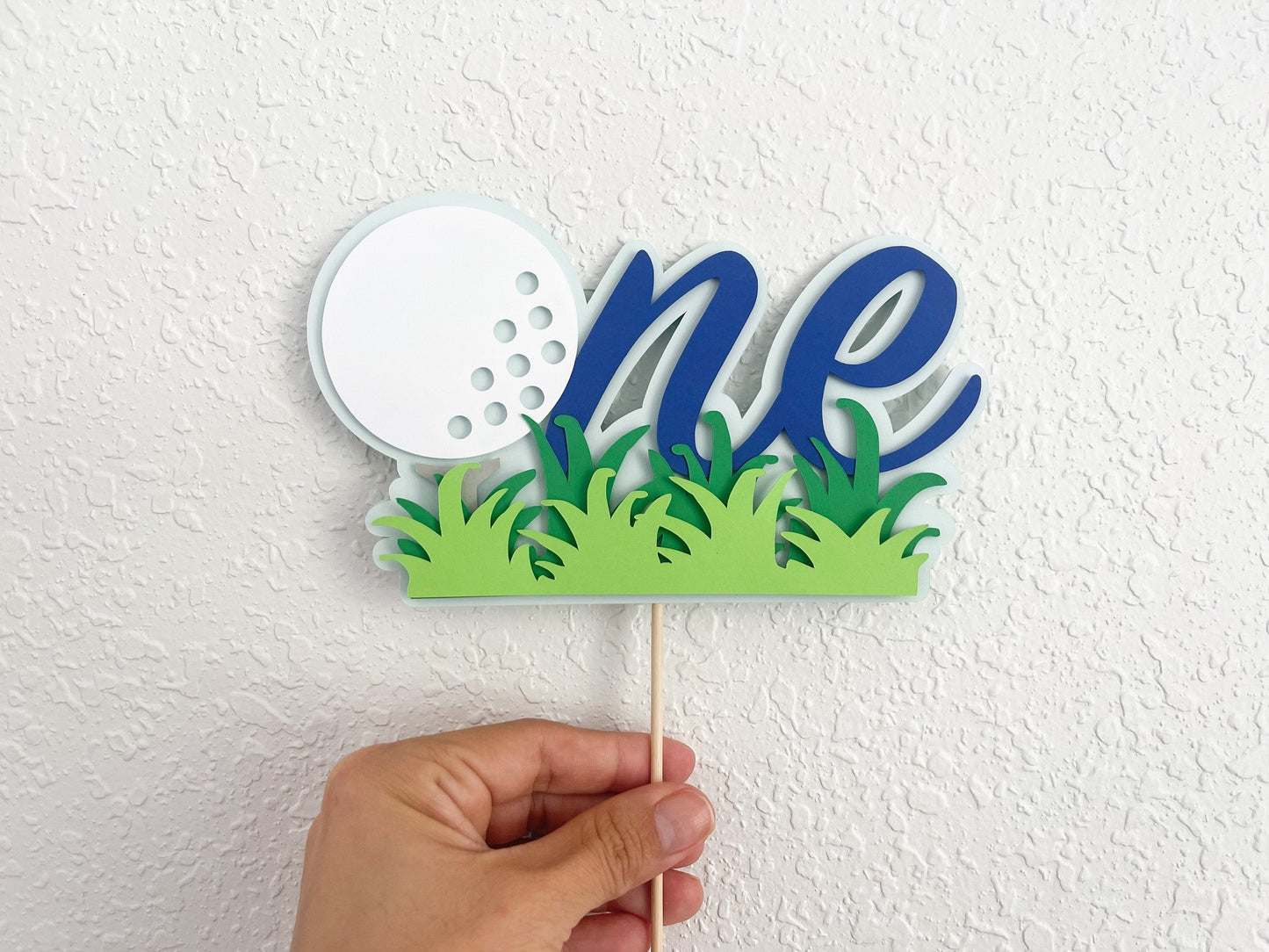 golf cake topper for first birthday hole in one party