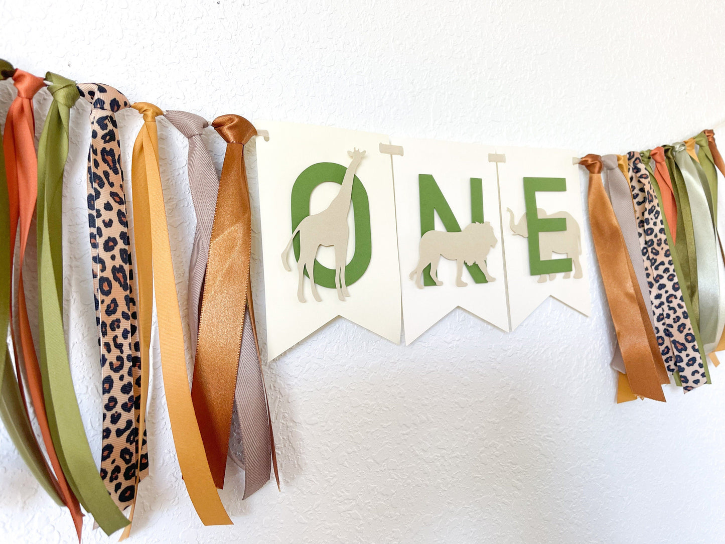 Safari Highchair Banner, Safari Backdrop Smash Cake, Wild One Boy, 1st Birthday Decorations