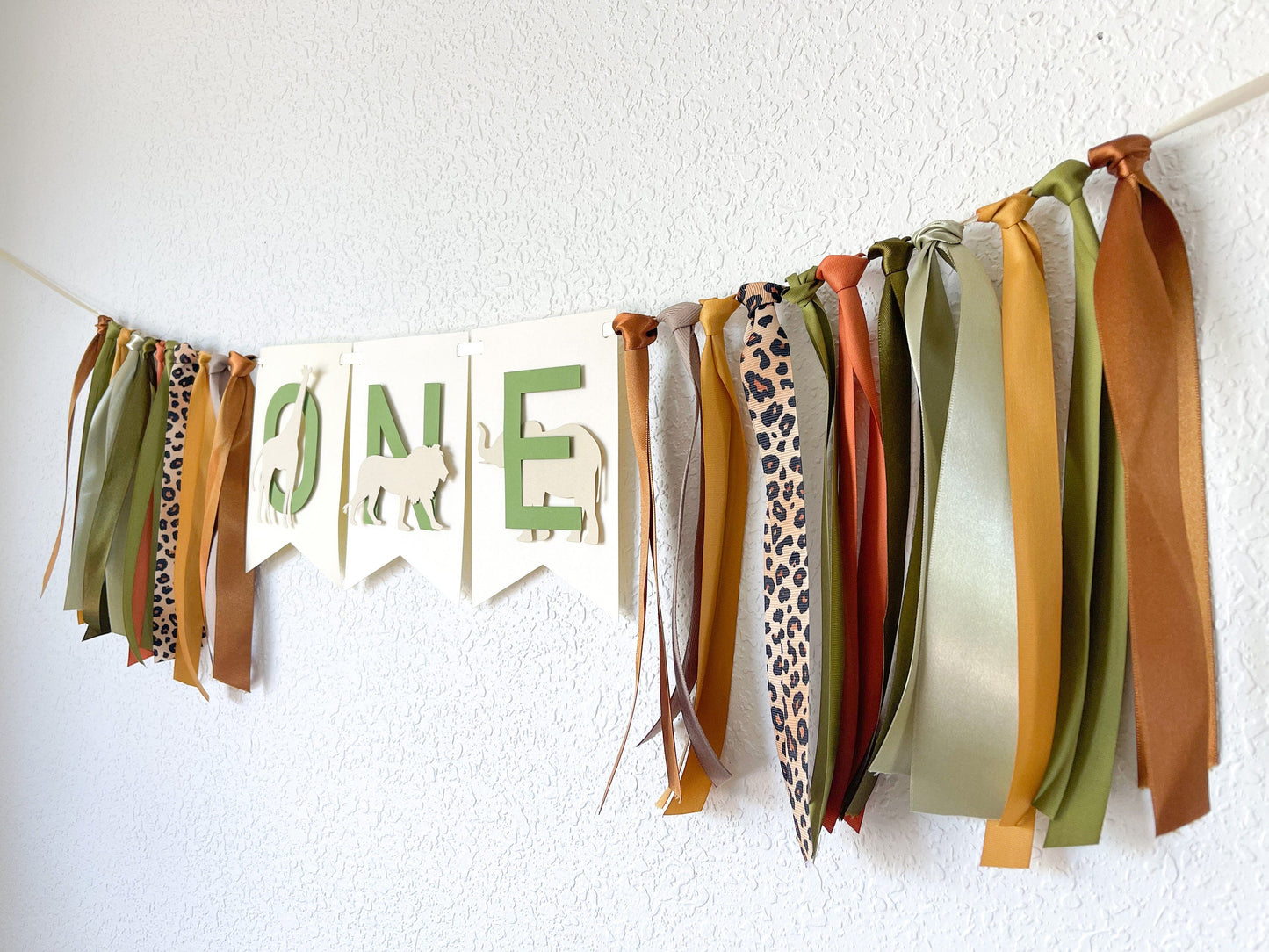 Safari Highchair Banner, Safari Backdrop Smash Cake, Wild One Boy, 1st Birthday Decorations