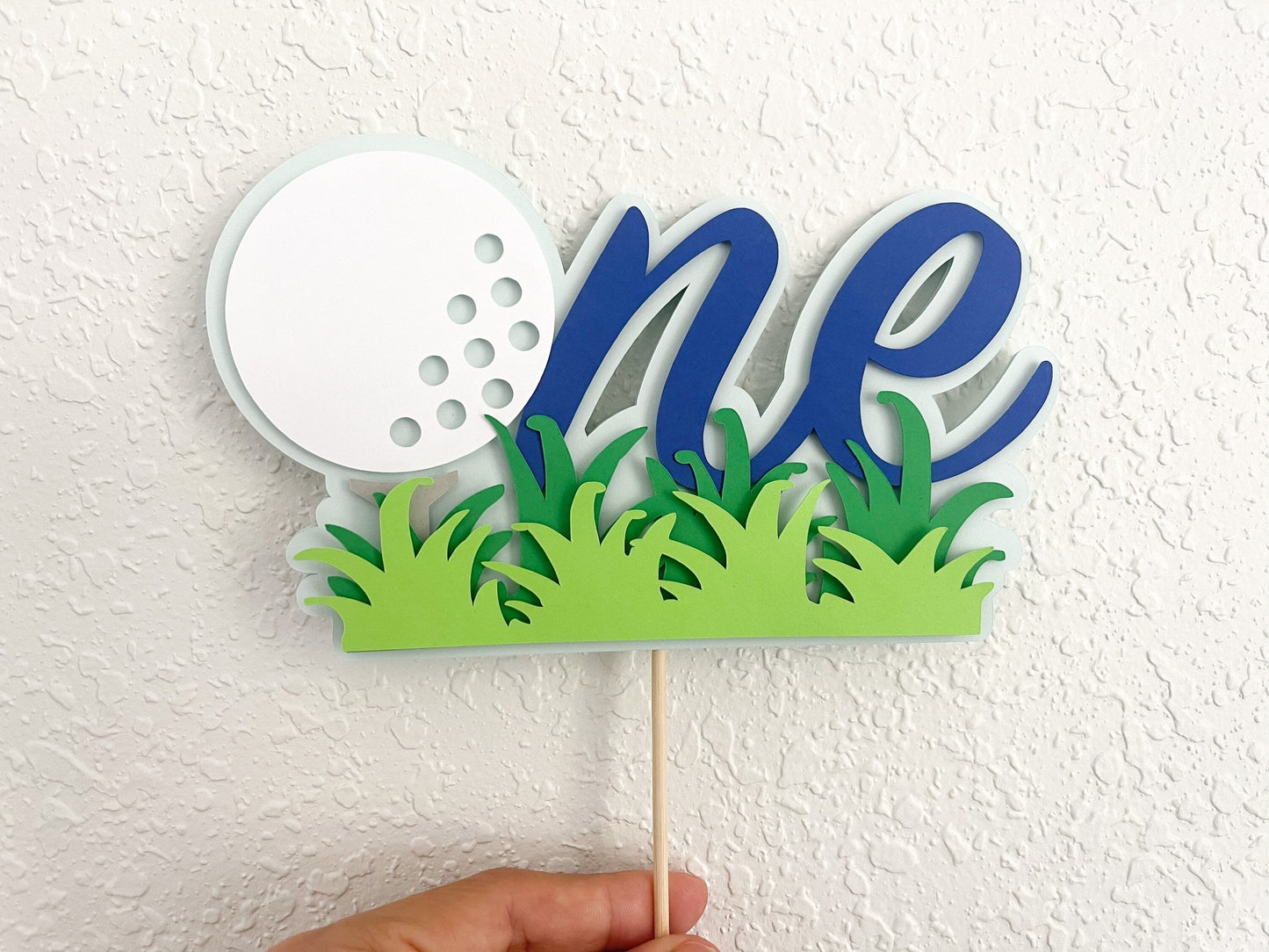 Hole-in-One Golf Cake Topper – 1st Birthday Party Decor