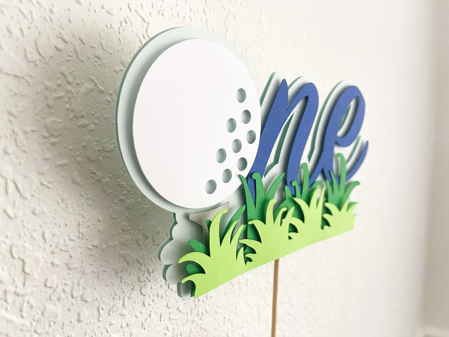 Hole-in-One Golf Cake Topper – 1st Birthday Party Decor