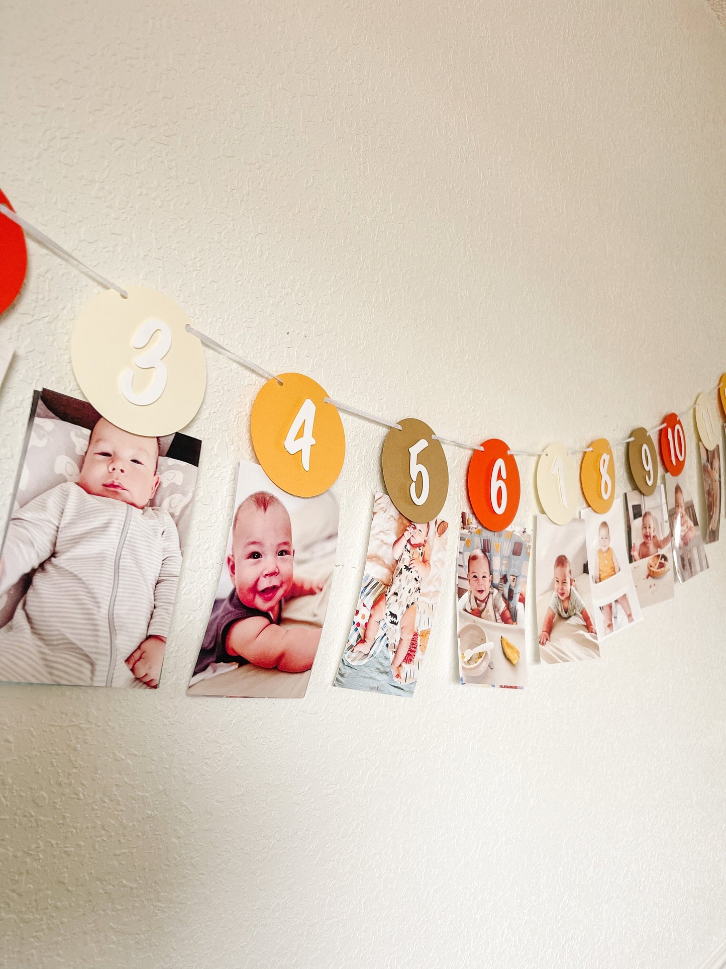 Boho Sunshine Monthly Photo Banner – First Birthday Decor