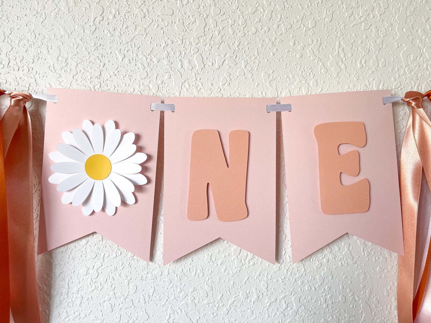 Groovy Daisy ONE High Chair Banner – First Birthday Party Decor