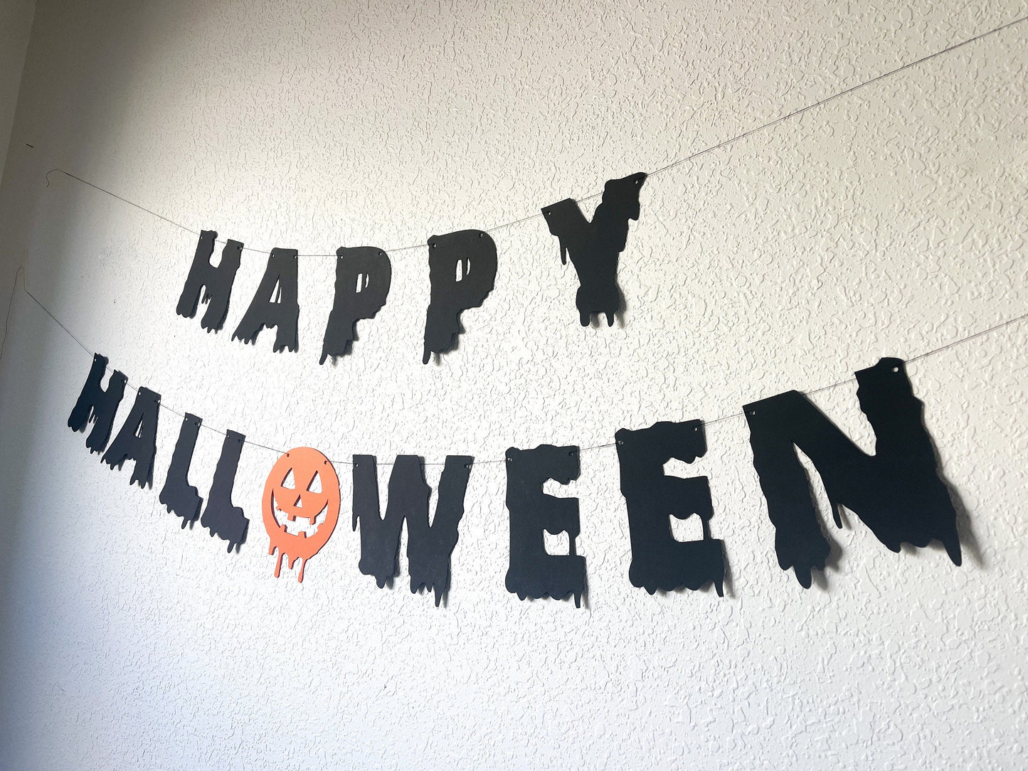 Happy Halloween Banner – Spooky Party Sign & Halloween Decor