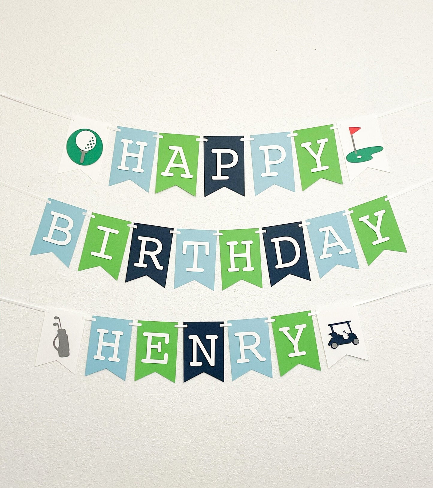 Golf Themed First Birthday Banner – Hole in One Par-Tee Decor