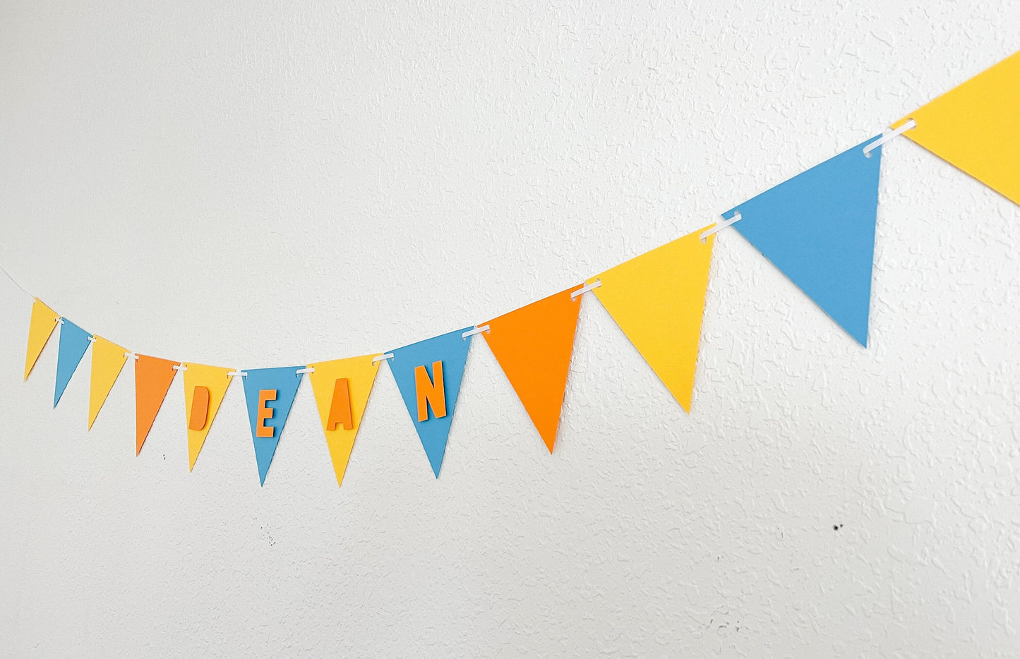 Custom Name Pennant Banner – Party Garland for Birthdays or Baby Showers
