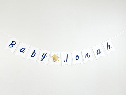 Custom Sunshine Name Banner – First Trip Around the Sun Party
