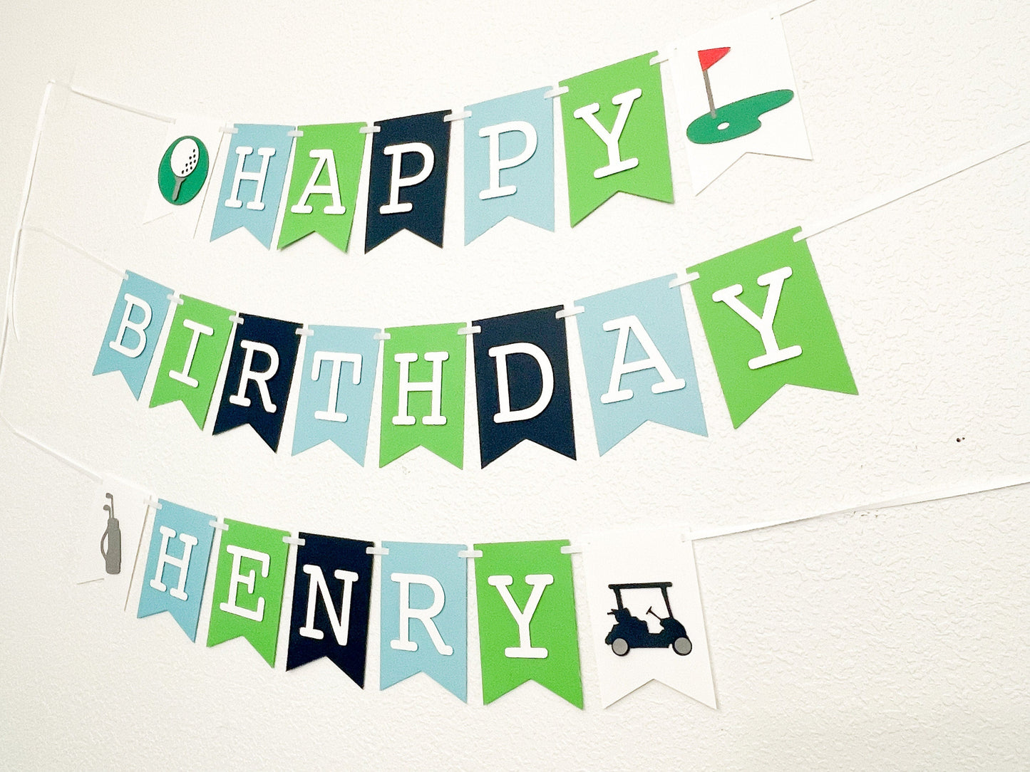Golf Themed First Birthday Banner – Hole in One Par-Tee Decor