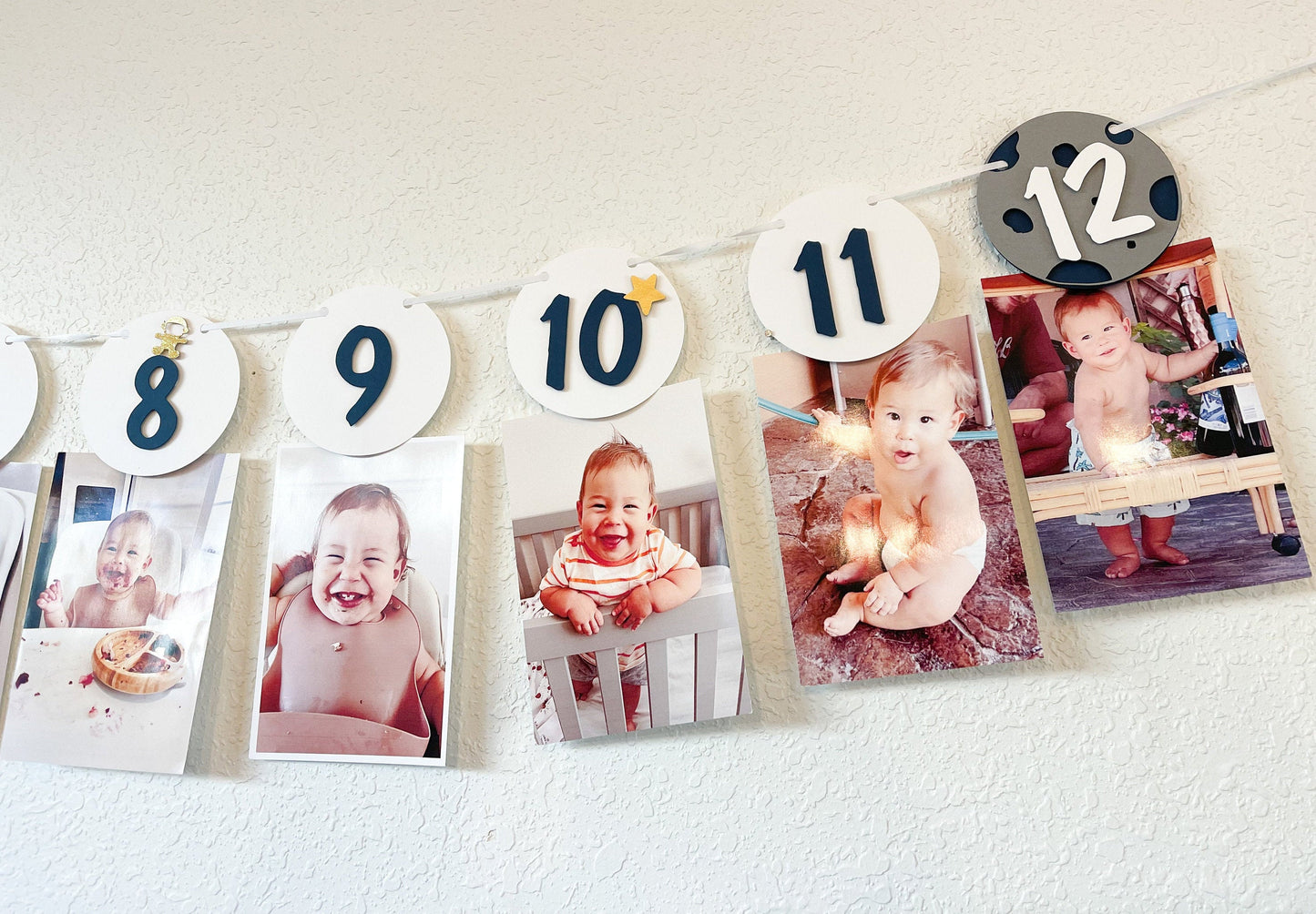 Outer Space Monthly Banner – First Trip Around the Sun Decor