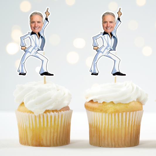 60s, 70s, 80s Disco Dancer Cupcake Topper