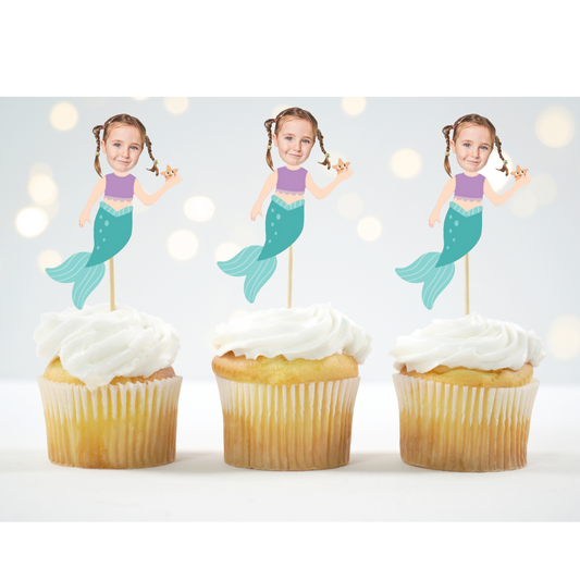 under the sea birthday party cupcake decoration
