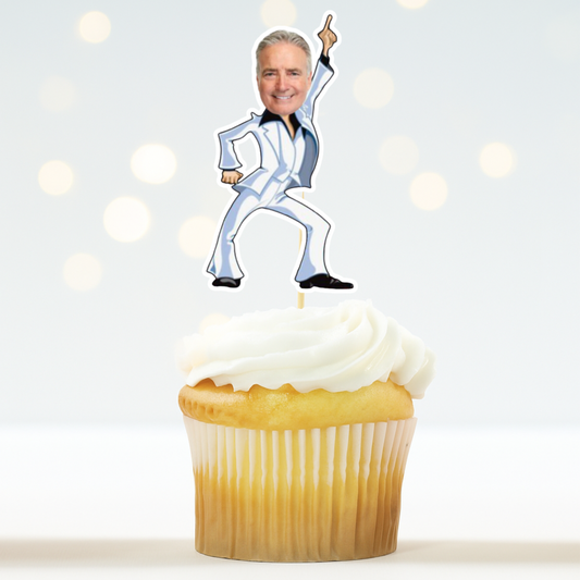 60s, 70s, 80s Disco Dancer Cupcake Topper