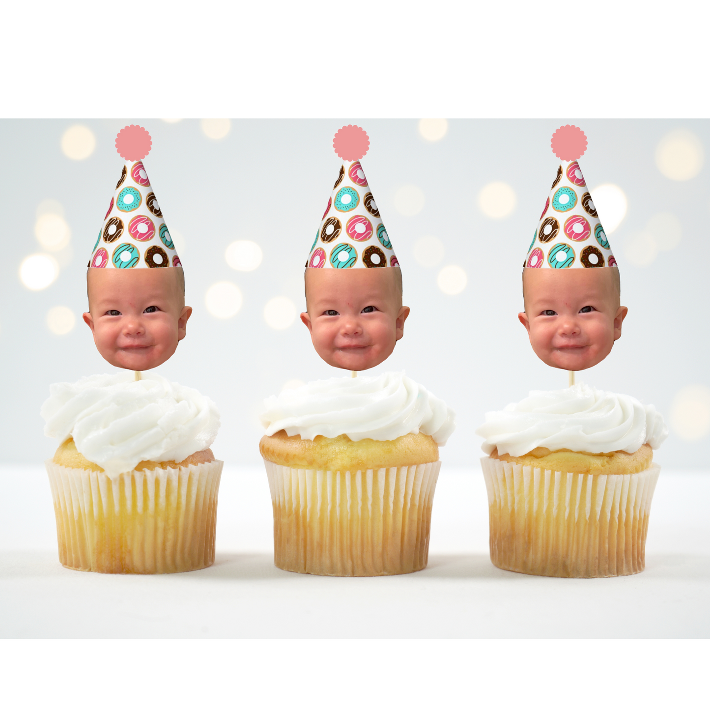 Sweet One Cupcake Topper – Ice Cream Birthday Theme for 1st Birthday