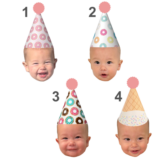 Sweet One cupcake topper birthday hat