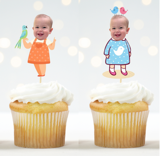 1st birthday party topper little bird theme