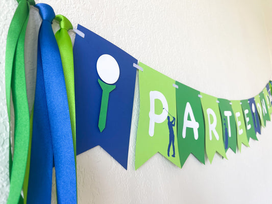 Let’s Par-Tee Golf Banner – Golf Themed Birthday Decor
