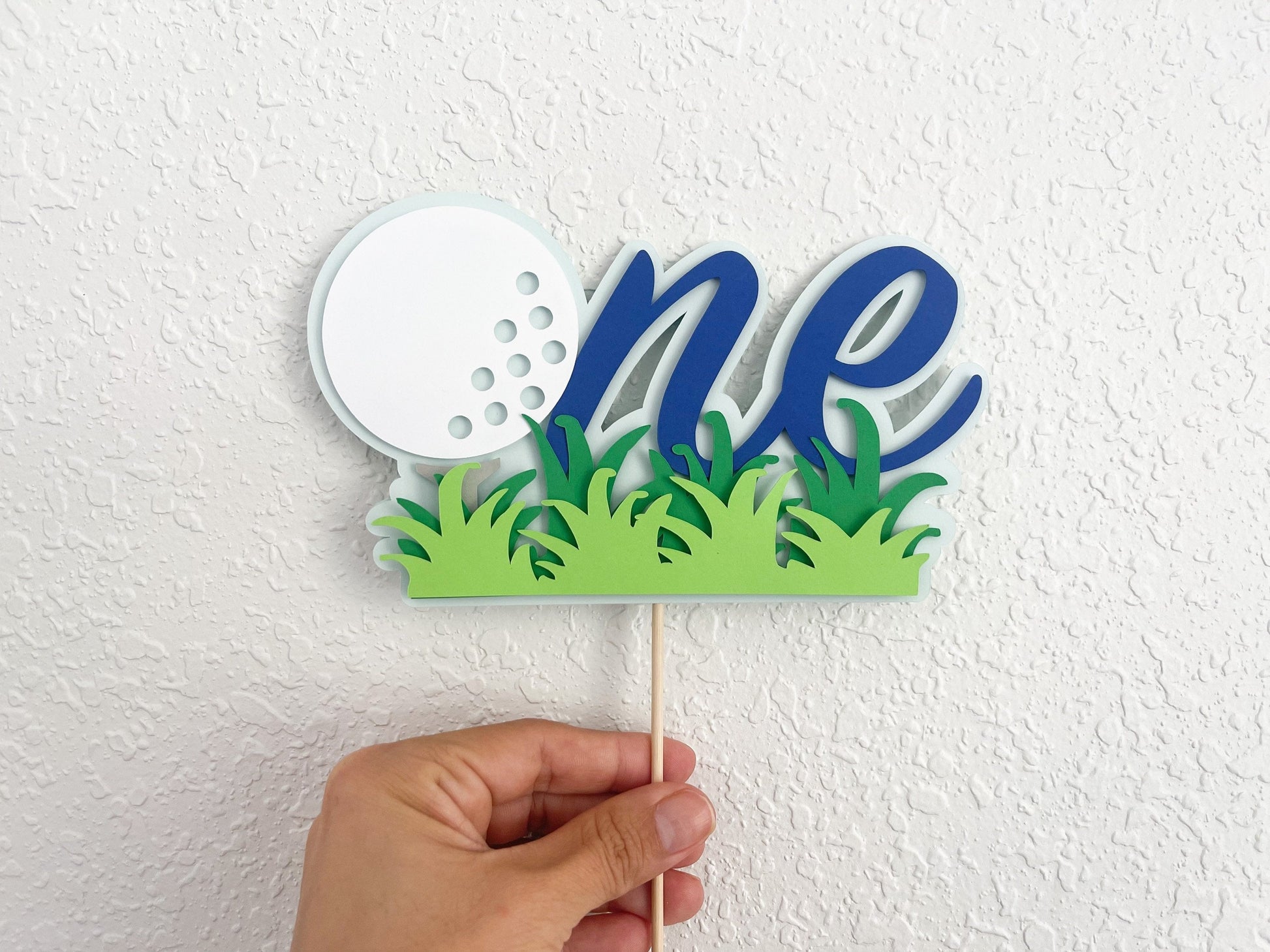 golf cake topper for first birthday hole in one party