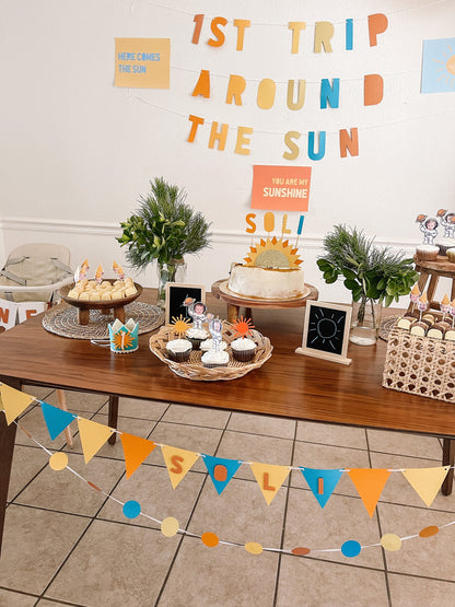 Custom Name Pennant Banner – Party Garland for Birthdays or Baby Showers