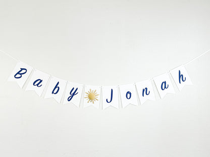 Custom Sunshine Name Banner – First Trip Around the Sun Party