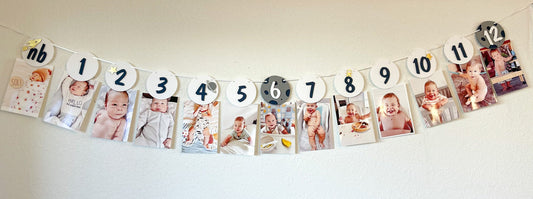 Outer Space Monthly Banner – First Trip Around the Sun Decor